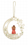 Kometstern mit Engel und Swarovski Grün
